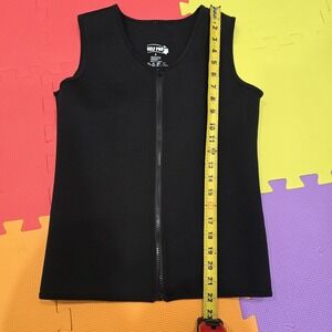 SELF PRO Men's Sauna Vest Waist Trainer Zipper Sweat Neoprene Body Shaper - Size
